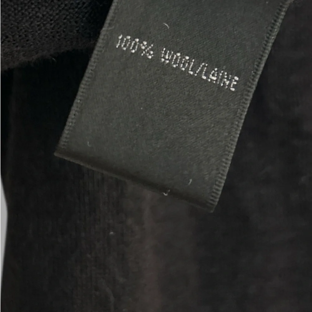 LAFAYETTE 148 NEW YORK Wool button Cropped Cardigan Black Size XL - Picture 7 of 7